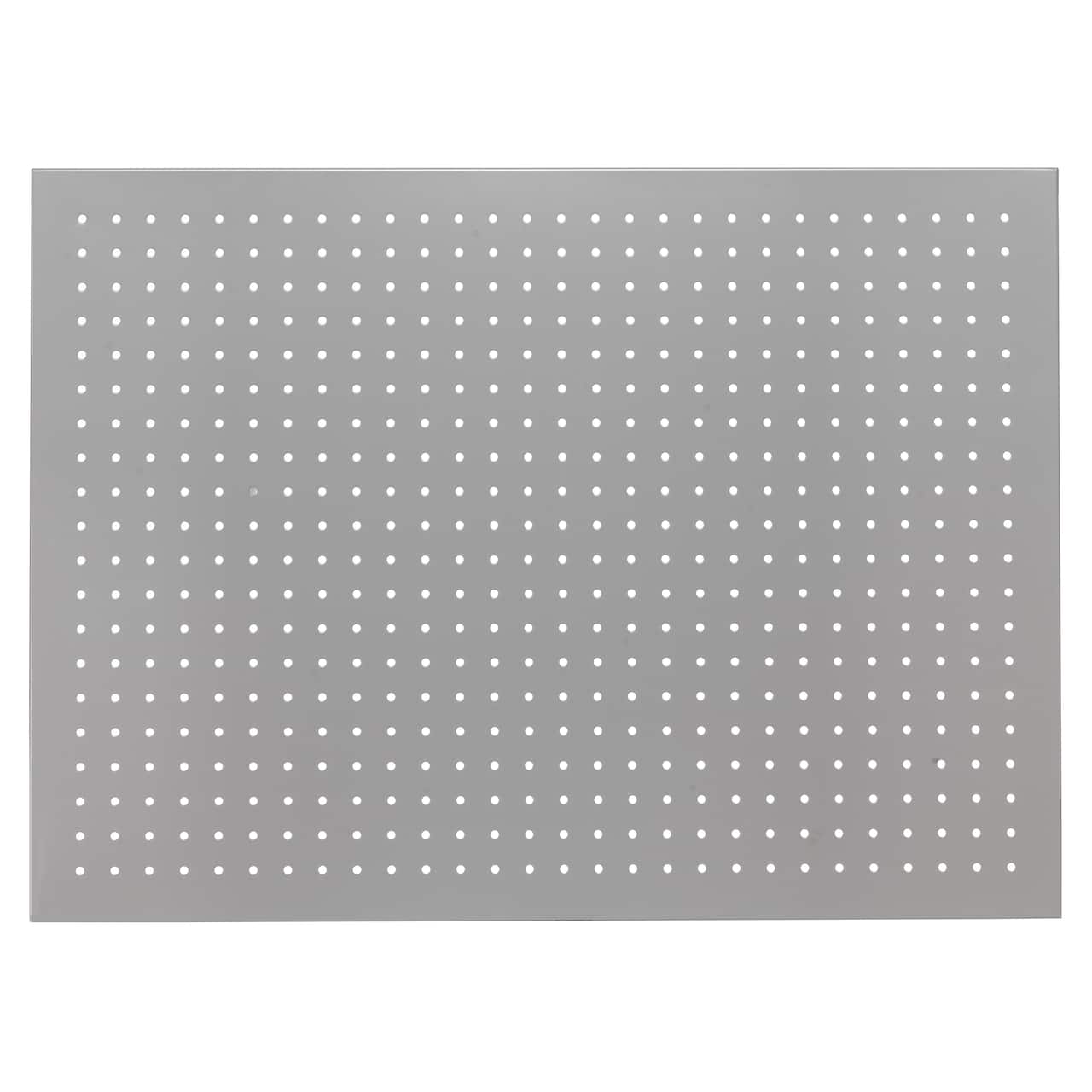 22" x 30" Grey Metal Pegboard by Simply Tidy®